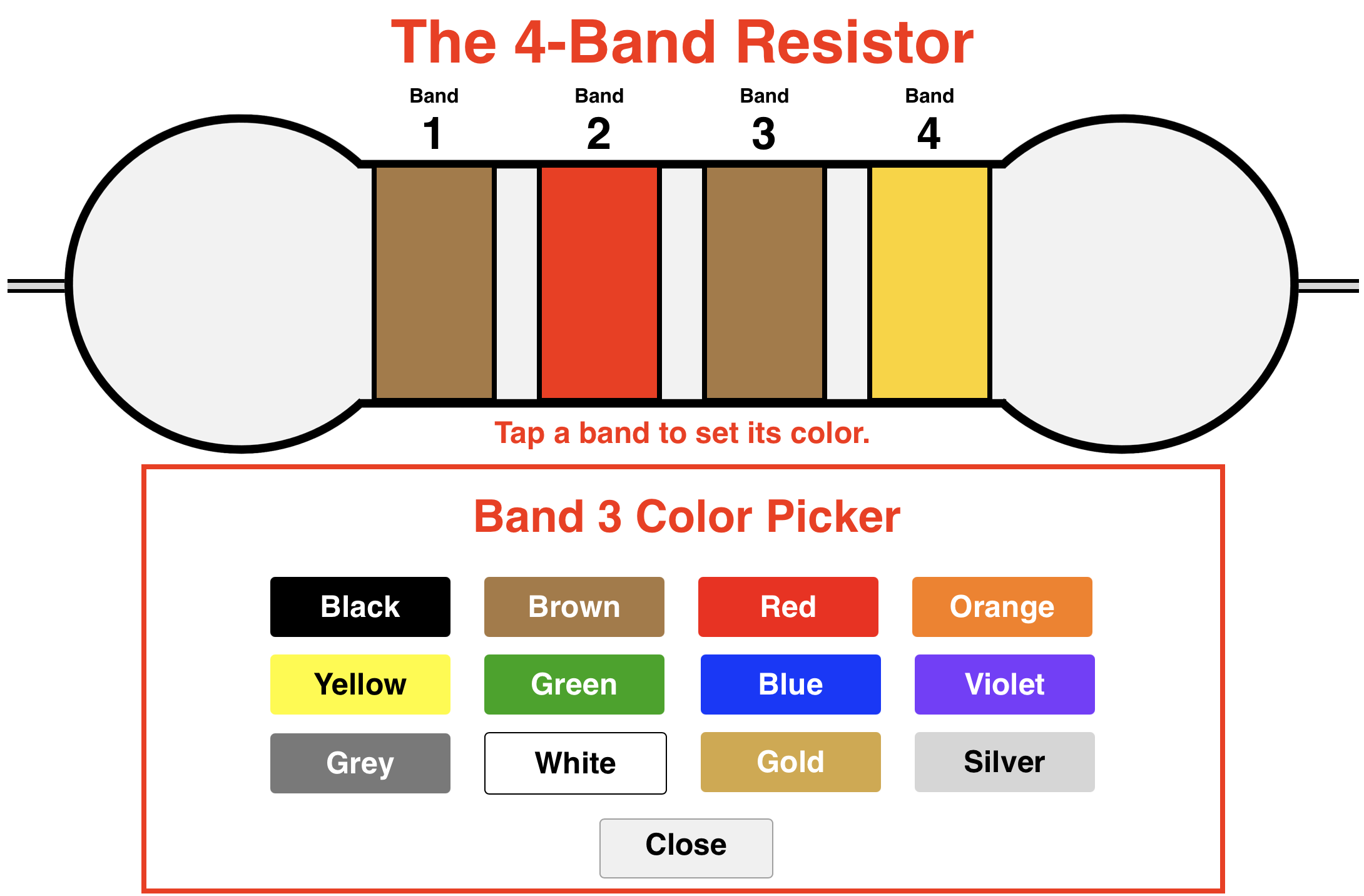 The Four Band Resistor