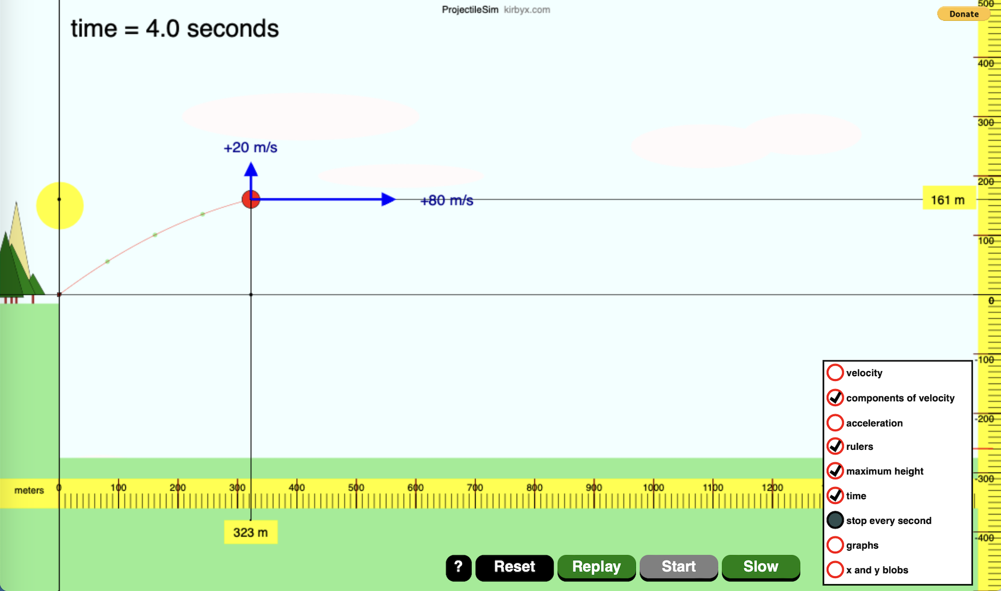 ProjectileSim by KirbyX