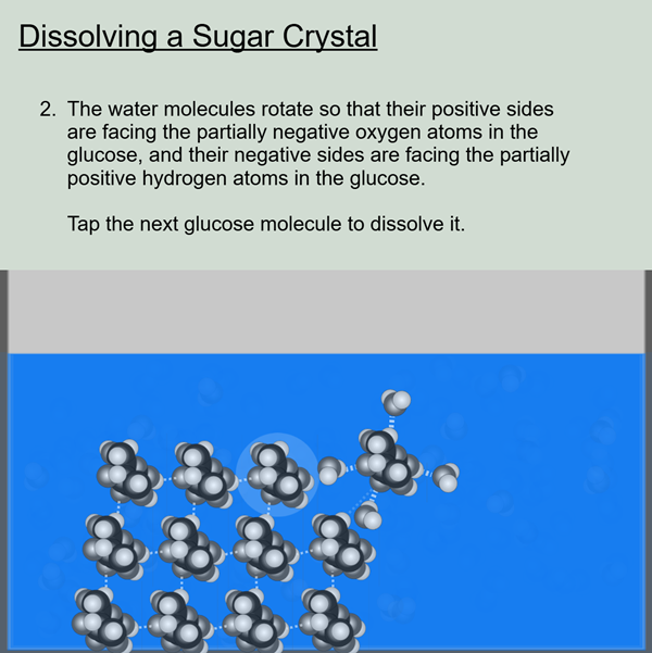Dissolving a Sugar Crystal