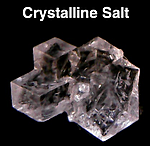 Photo showing the crystalline nature of salt (NaCl)