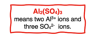 Making sense of the formula of aluminum sulfate