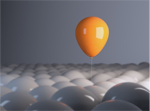 Air-filled balloon, representing the typical gas with variable shape and volume.