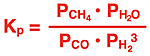 Equilibrium Constant Equation Equilibrium constant equation to match a given a gas-phase, homogeneous reaction, using partial pressures.
