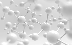 Physical ball-and-stick models of atoms and molecules
